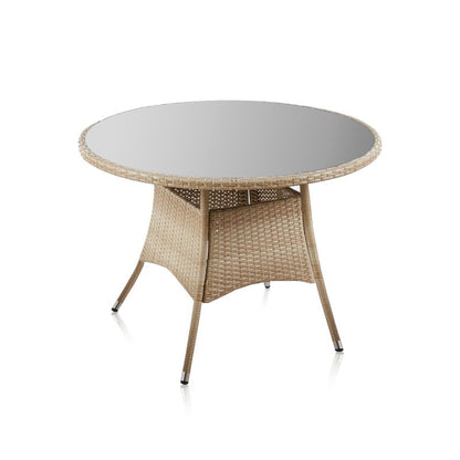 Mesa Redonda De Exterior Kiba Rattán, Rattan, 105 X 73 X 105_1