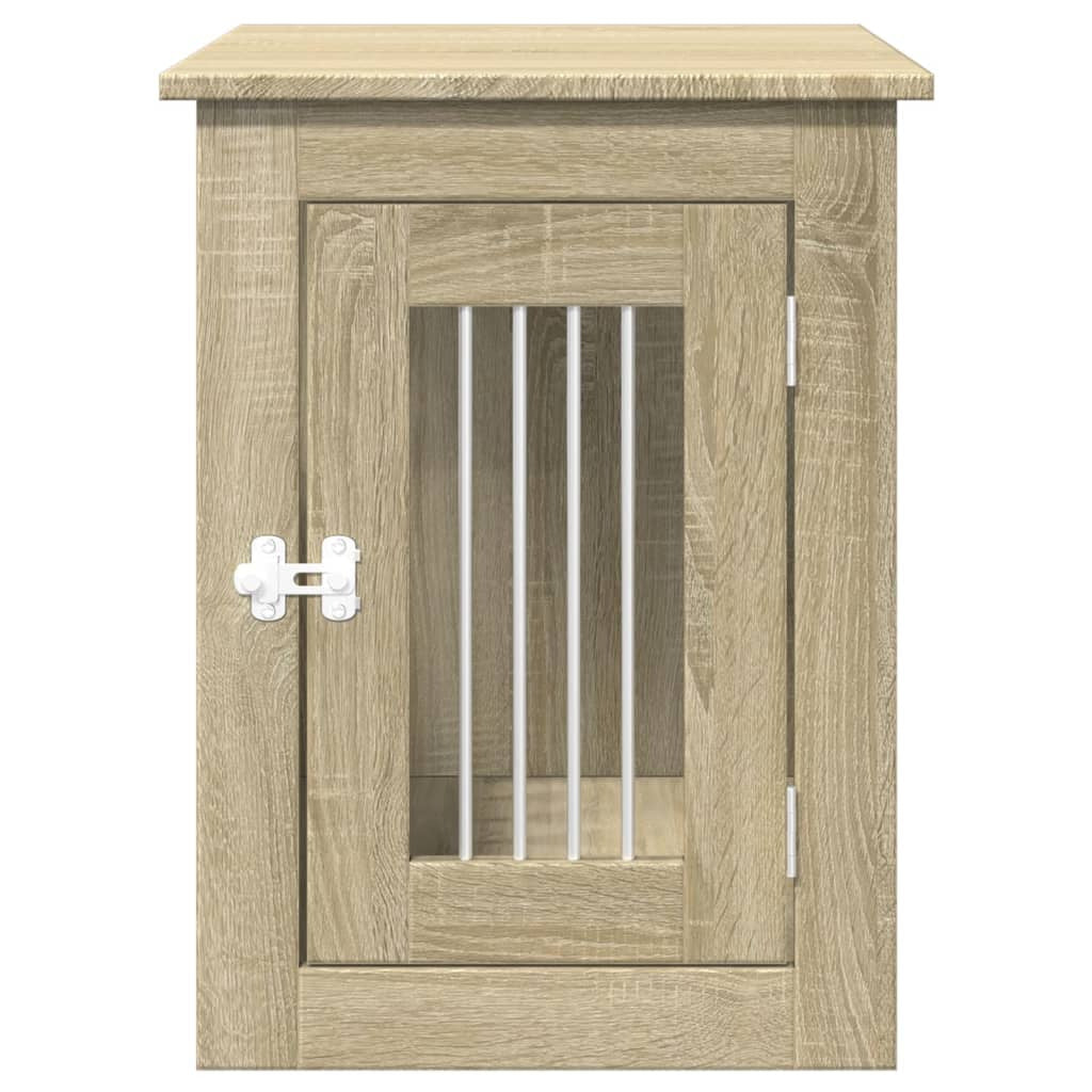 Vidaxl Jaula Para Perros Madera De Ingeniería Roble Sonoma 45x62x59 Cm_3