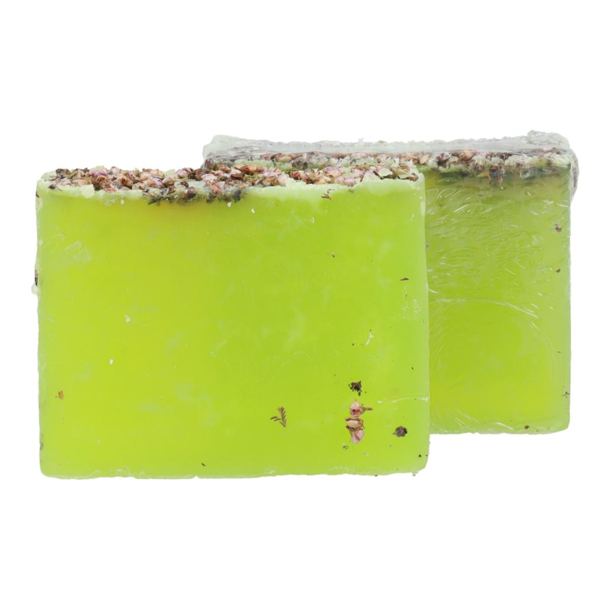 Sabonete natural de glicerina com abacate e flor de urze 100 g