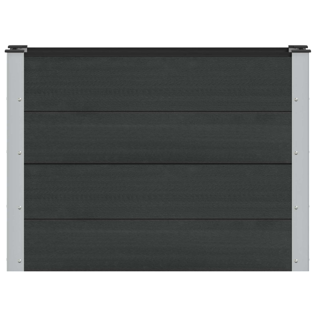 Arriate Elevado Negro 100 X 30 X 72 Cm Wpc Y Aluminio_2