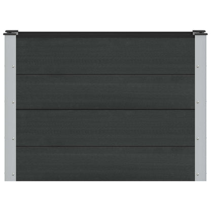 Arriate Elevado Negro 100 X 30 X 72 Cm Wpc Y Aluminio_2