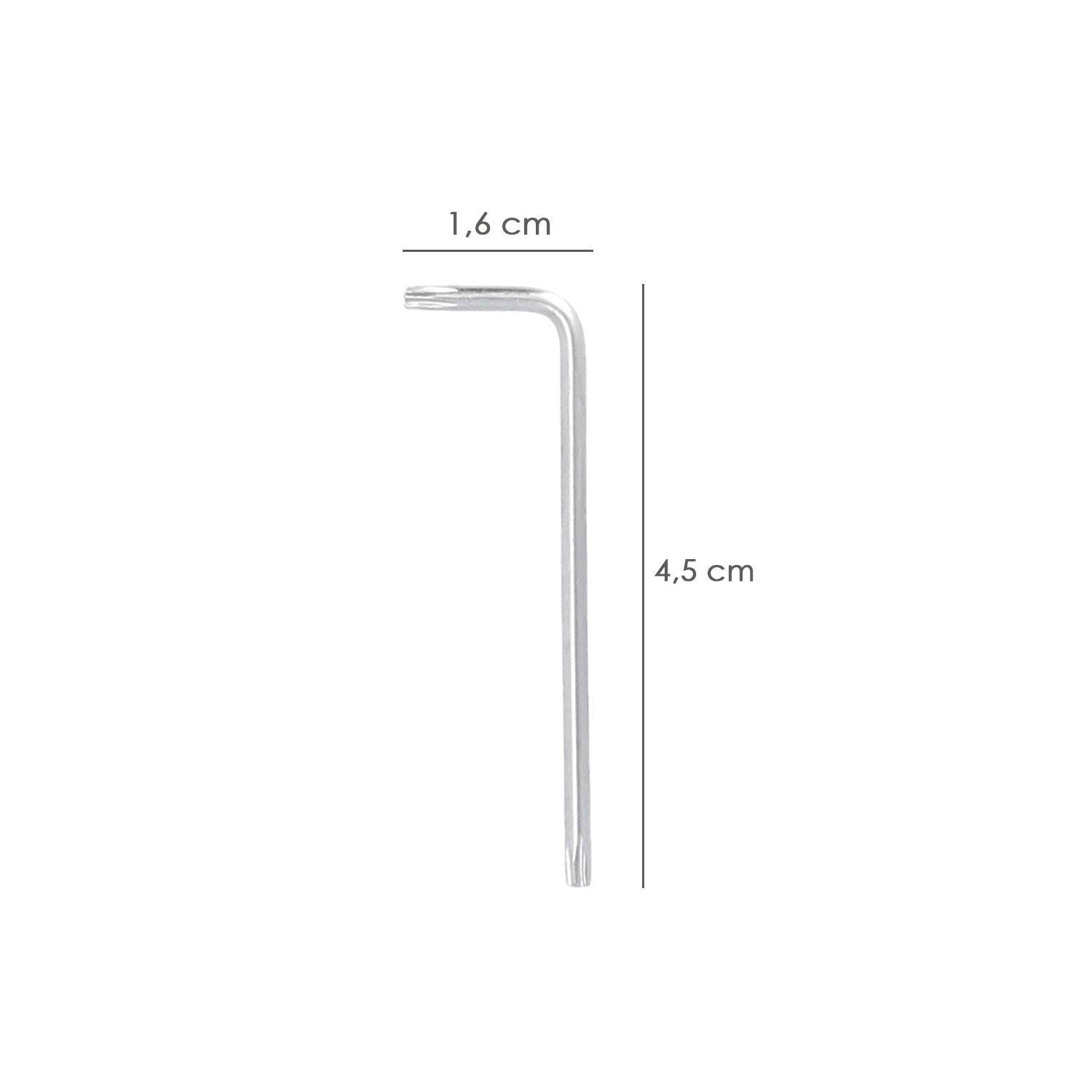 Llave Torx Standar Acero Cromo Vanadio Profesional T07 Mm. Llave Estrella, Llave Allen Estrella_1