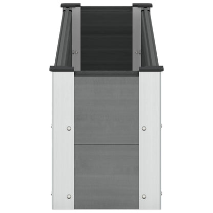 Arriate Elevado Gris 150 X 30 X 36 Cm Wpc Y Aluminio_3