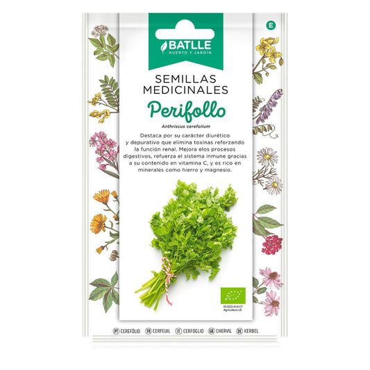 Sementes medicinais biológicas de Chervillo Batlle