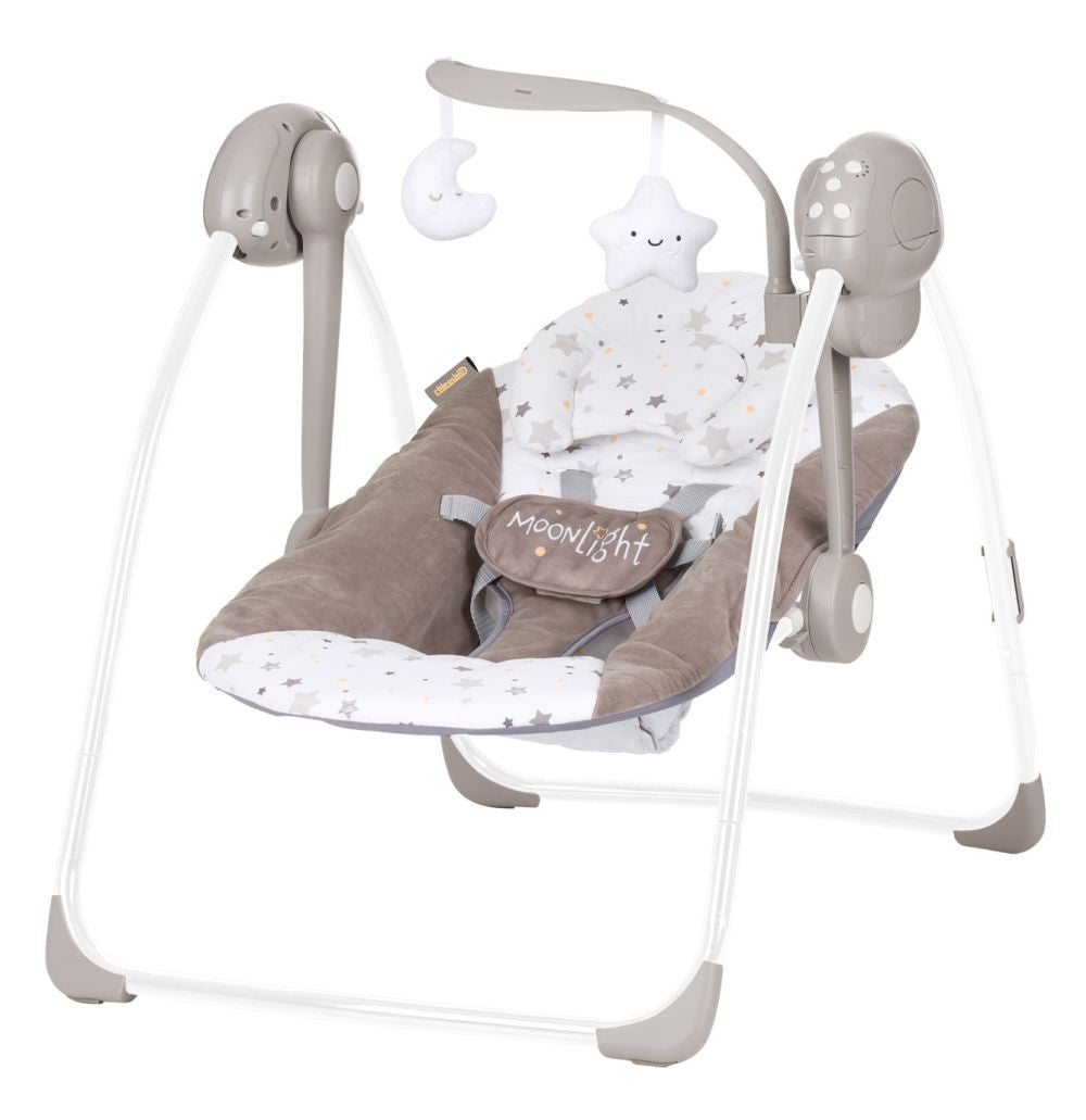 Columpio Eléctrico Para Bebé Moonlight Macadamia_0