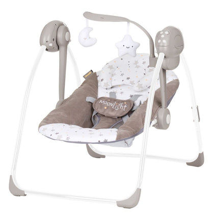 Columpio Eléctrico Para Bebé Moonlight Macadamia_0