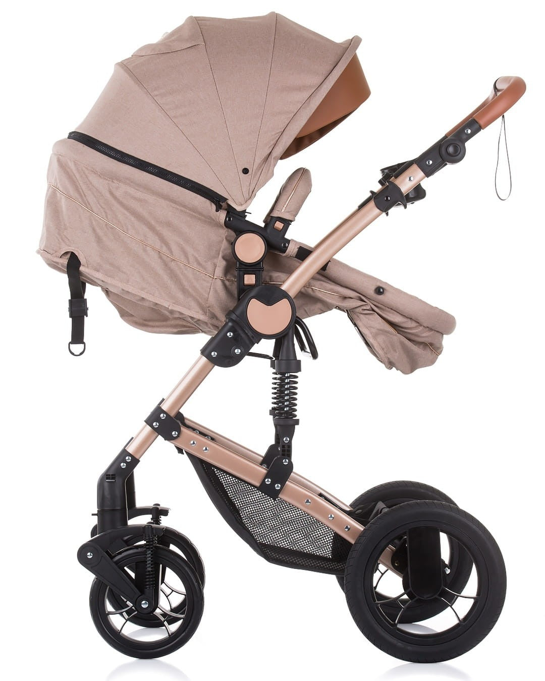 Carrito De Bebé Camea Dúo Convertible Con Bolso Humus_4