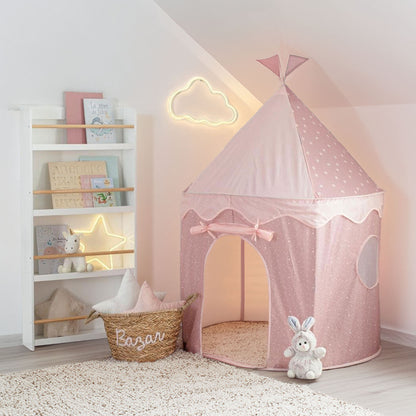 Wellhome Tienda De Campaña Infantil Pop Up Rosa 100x100x135cm_2