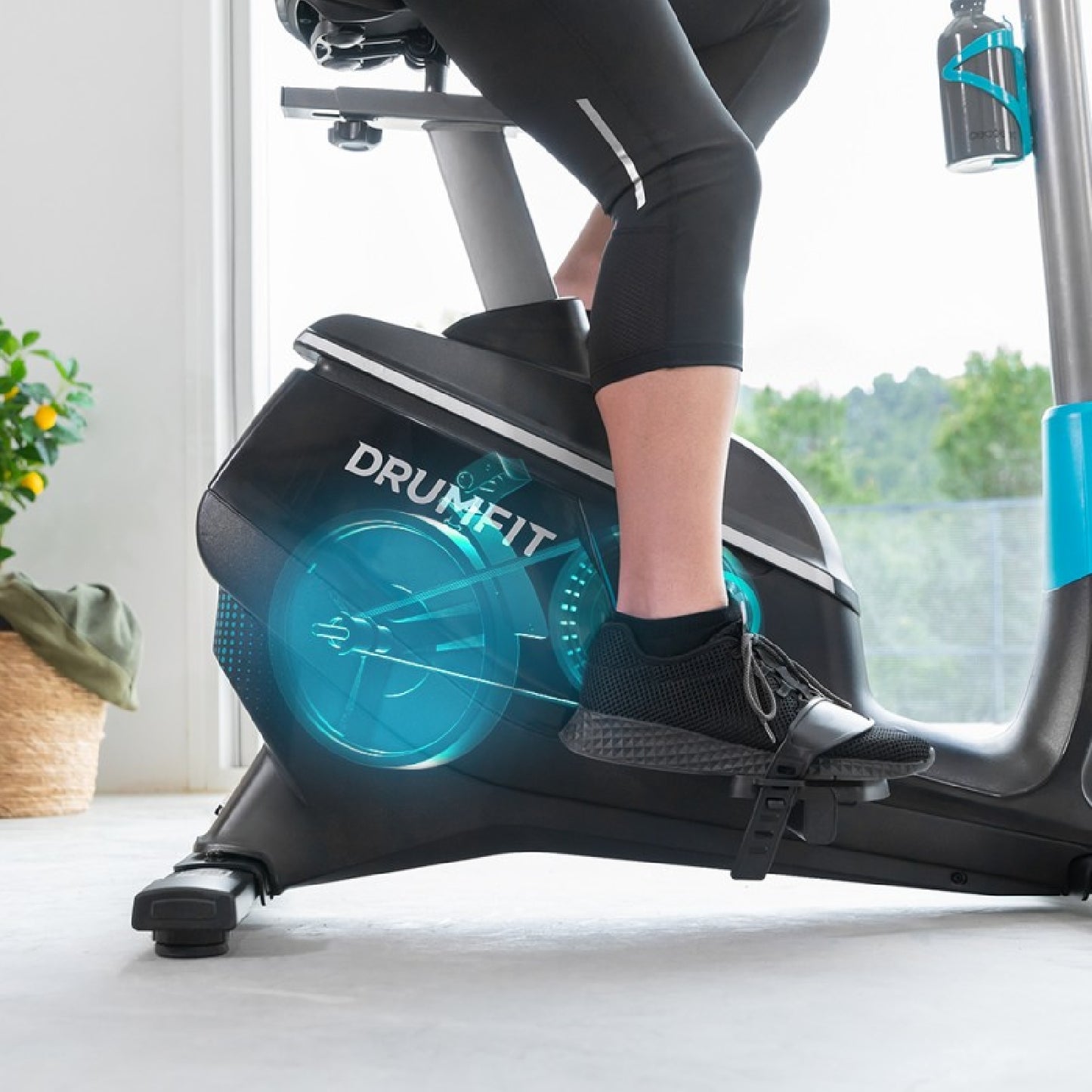 Cecotec Bicicleta Estática Drumfit Cycle 9000 Talos Pro. Resistencia Magnética Regulable Con Motor Manillar Con Sensor D_2