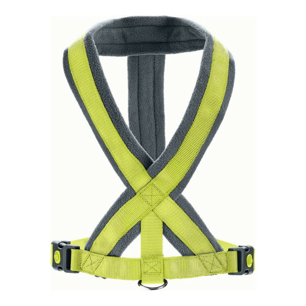 Arnés Para Perros Hunter London Comfort 73-100 Cm L Verde Neón_0