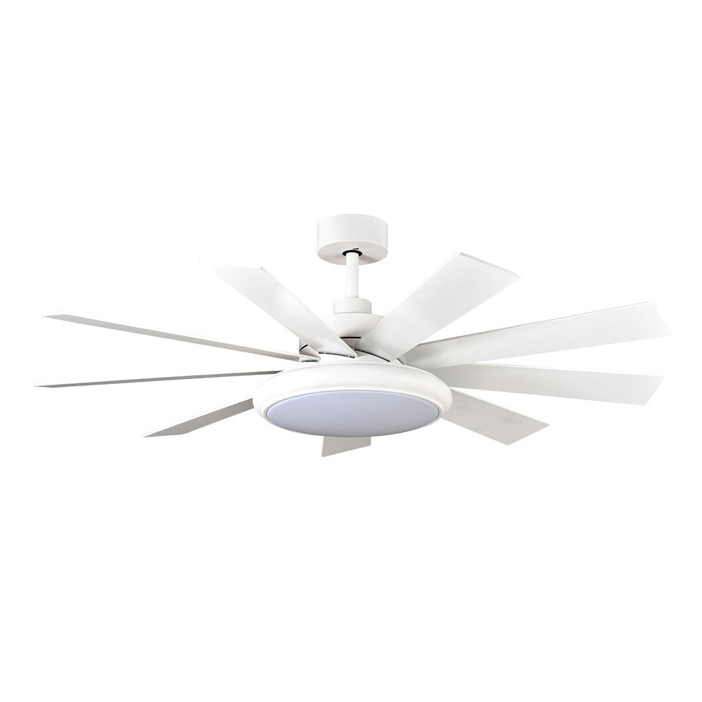 Ventilador Dc Pireo 36w Blanco 9 Aspas Blanca/haya 6 Vel 3colores 3800lm 132d C/remoto, Memoria Y Temporizador_2
