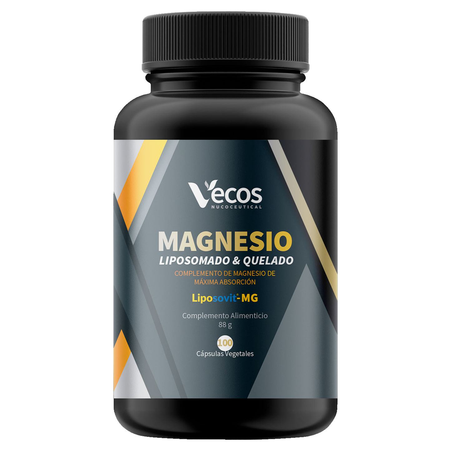 Magnesio Liposomado y Quelado VECOS (100 cápsulas) | Alta biodisponibilidad | Menos cansancio y fatiga | Liposovit®_0