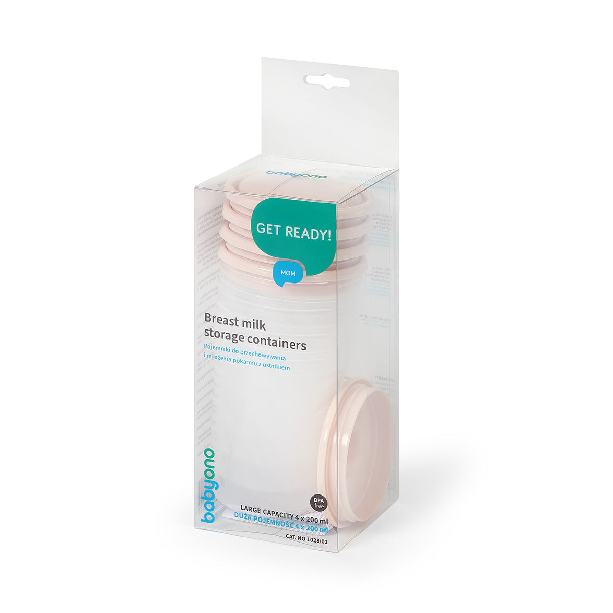 Recipientes Para La Leche Y Alimentos Pack 4 Unid. Beige_1