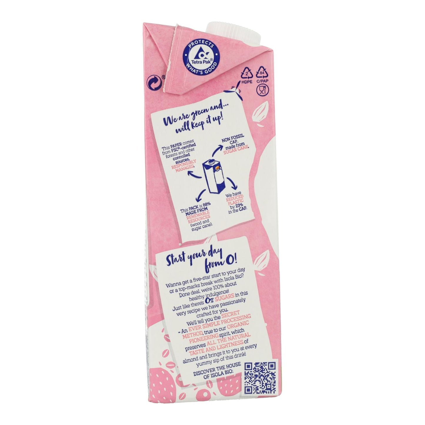 Pack de 6 Bebidas de Amêndoa sem Açúcar Bio Isola Bio 1 L