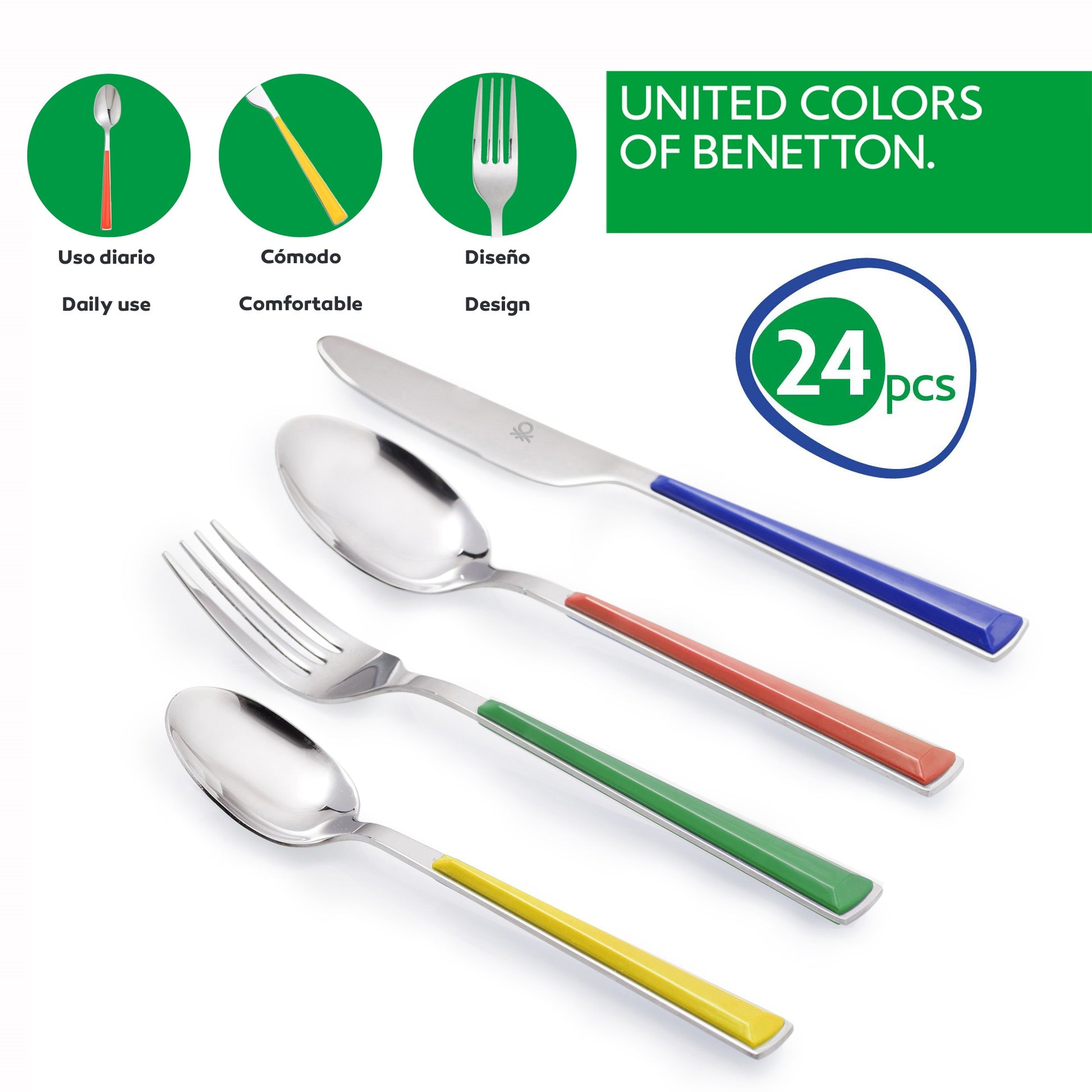 Pack De 3 Sartenes Ø20/24 Y 28 Cms + Set De 24pc Cubertería_3