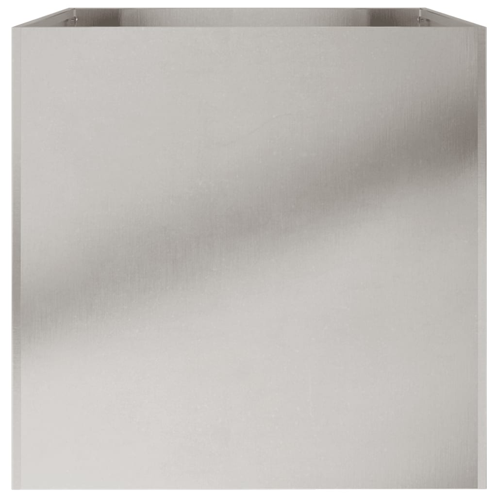 Jardinera De Acero Inoxidable Plateado 62x47x46 Cm_5