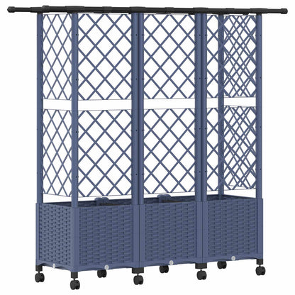 Cama Elevada Con Trellis Y Techo Gris 163,5 X 40 X 142 Cm Pp_4