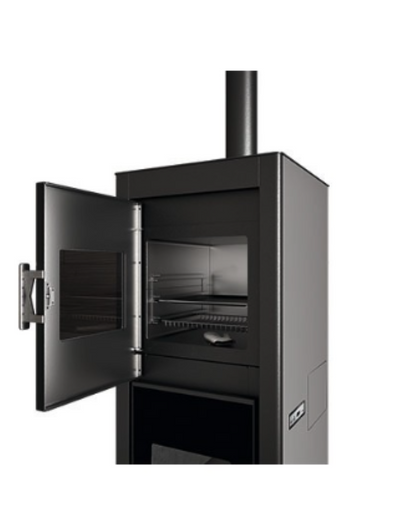 Eva Calòr Horno De Pellet Ventilado Con Conducto Biscotto 901671500 Aluminio/acabado Negro_2