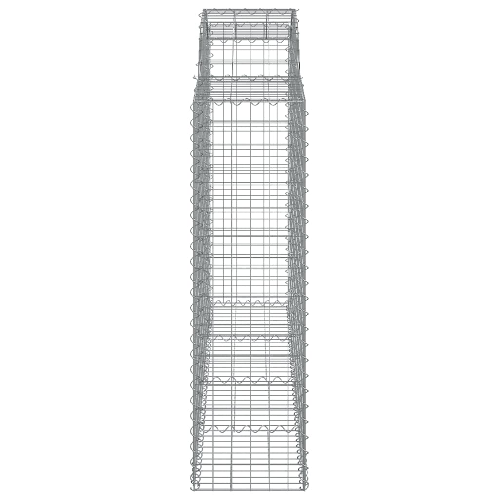 Cestas Gaviones 6 Uds Forma De Arco Hierro 200x50x140/160 Cm_4