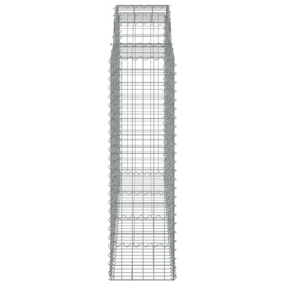 Cestas Gaviones 18 Uds Forma De Arco Hierro 200x50x140/160 Cm_4