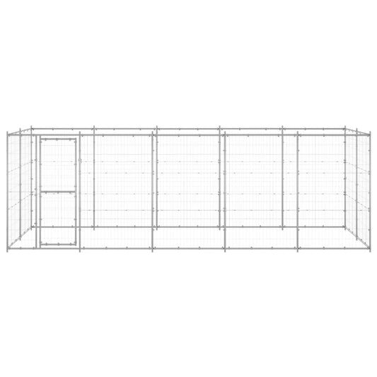 Perrera De Exterior De Acero Galvanizado 12,1 M²_0