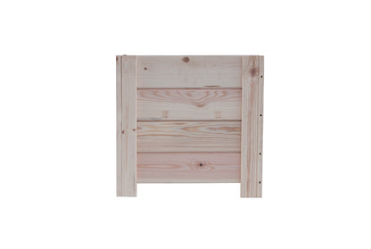 Macetero Elche Cuadrado De Madera Natural De 50 X 50 X 47 Cm 75l Para Interior, Incluye Bolsa Geotextil_2