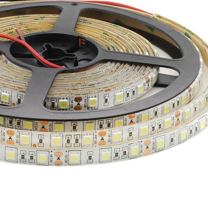 Tira Led Monocolor Hq Smd5050, Dc12v, 5m (60 Led/m), 72w, Ip65, Blanco Neutro_0