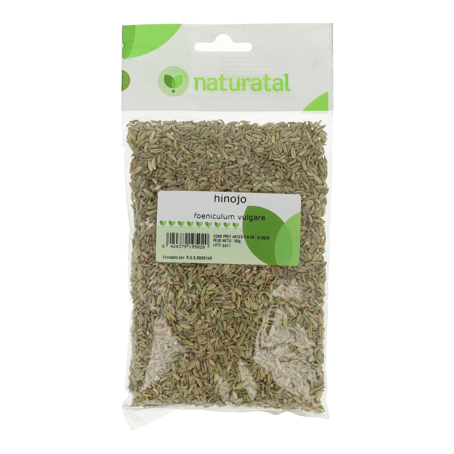 Sementes de Funcho (Foeniculum Vulgare) Naturatal 100Gr