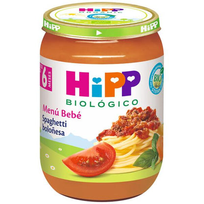 Embalagem x 3 Pote de esparguete à bolonhesa biológico +6 meses HiPP 190 g