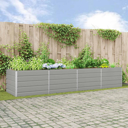Jardinera Gris Claro 385 X 100 X 75 Cm Acero Galvanizado_1