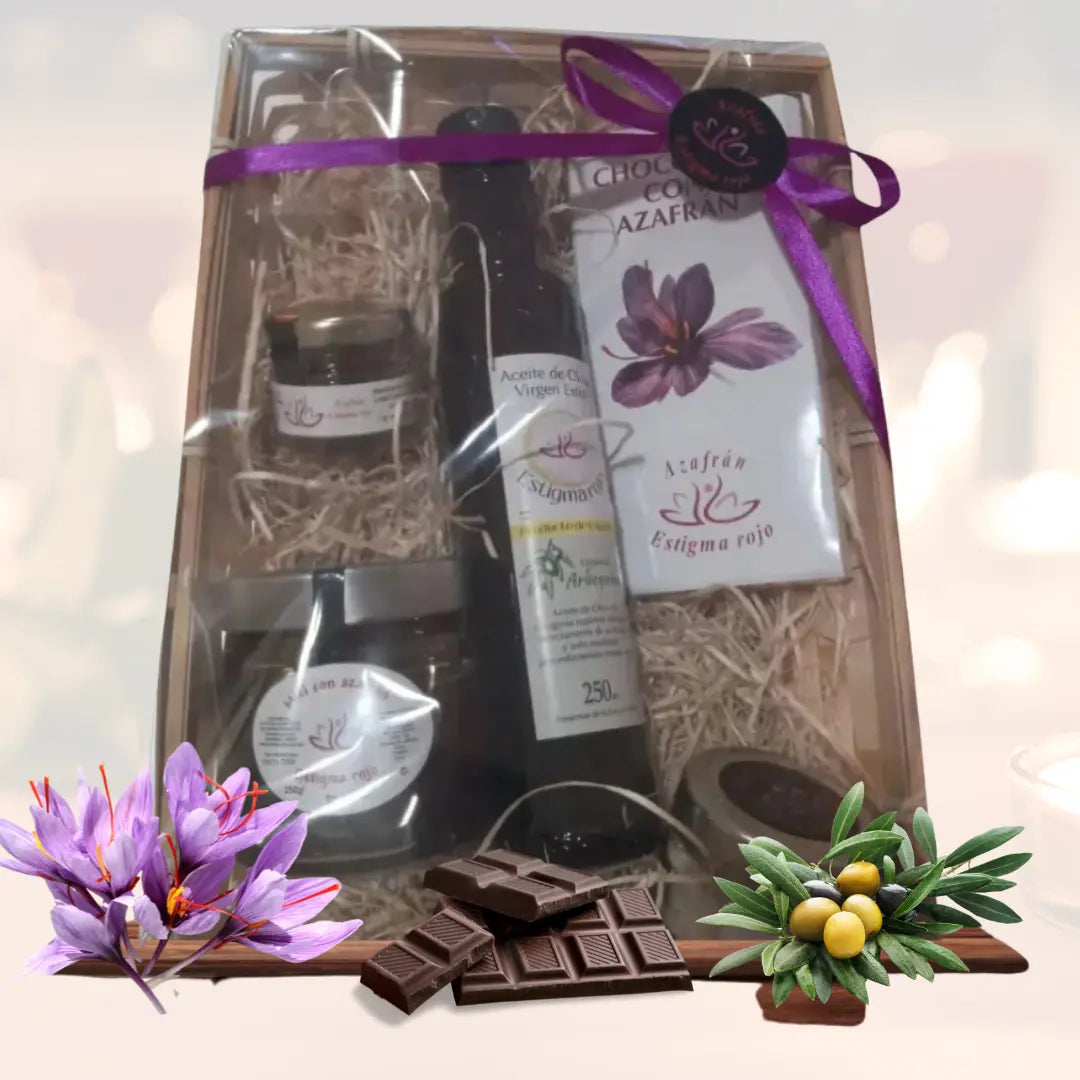 Pack Gourmet – (chocolate, Aove, Azafrán, Escamas De Sal Marina Y Miel)_0