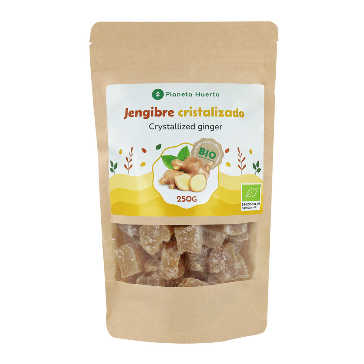 Gengibre Cristalizado ECO Planeta Huerto 250 g