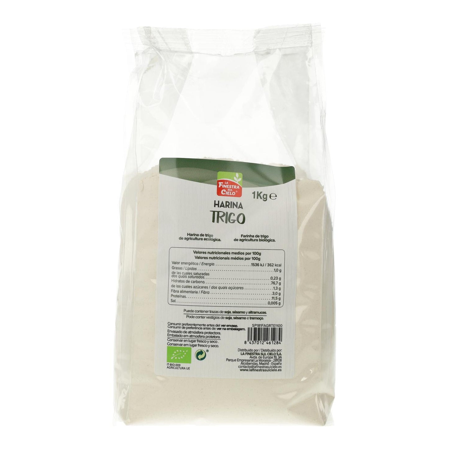 Farinha de trigo branca La Finestra Sul Cielo 1kg