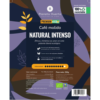 Café Moído Natural Eco Intenso Planeta Huerto 250 g