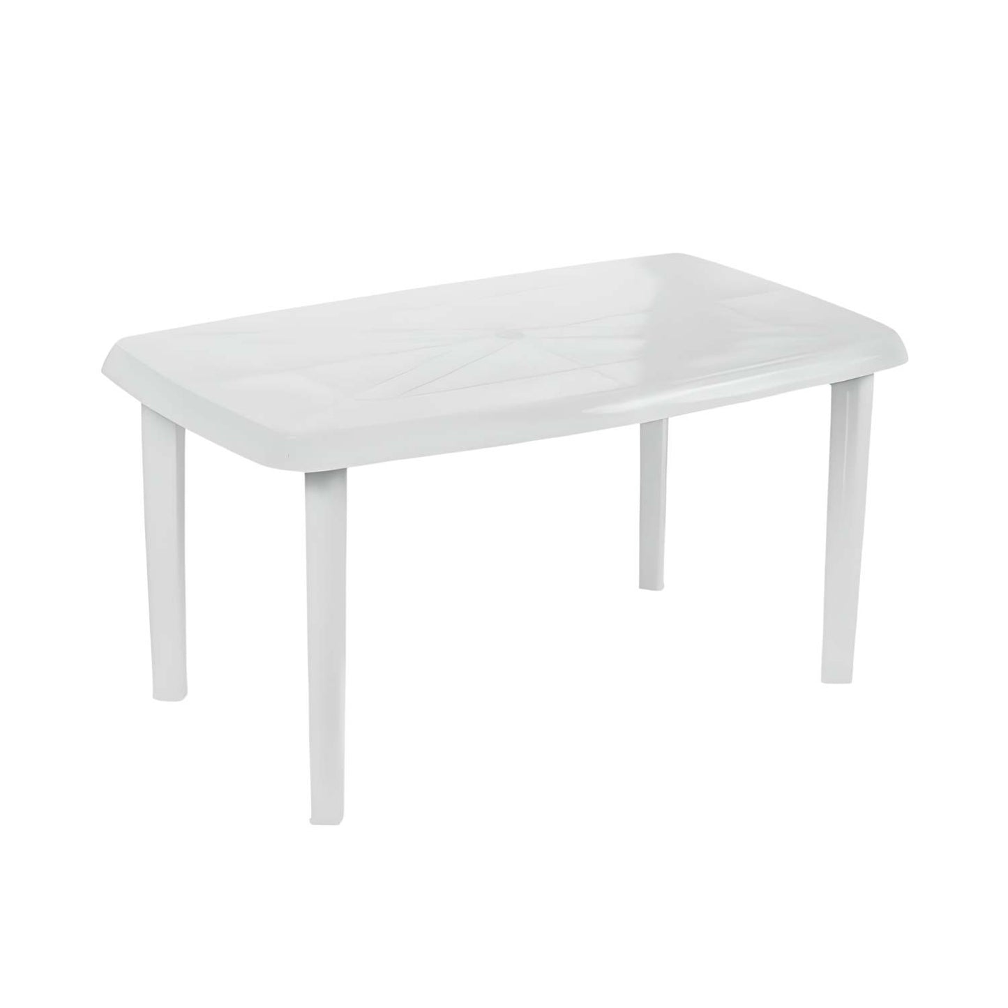 Mesa De Resina Oval/rectangular Vistara Blanco 140x85x72cm O91_0