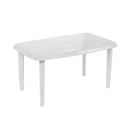 Mesa De Resina Oval/rectangular Vistara Blanco 140x85x72cm O91_0