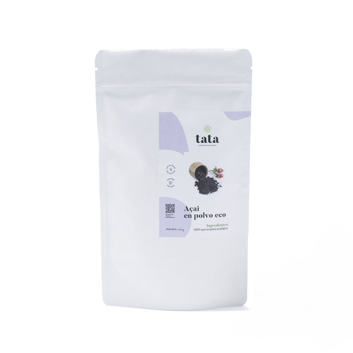 Açaí en polvo ecológico liofilizado, superalimento para bowls y batidos 100 g_0