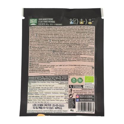 Sopa Minestrone Ervas Finas Bio Naturgreen 40g