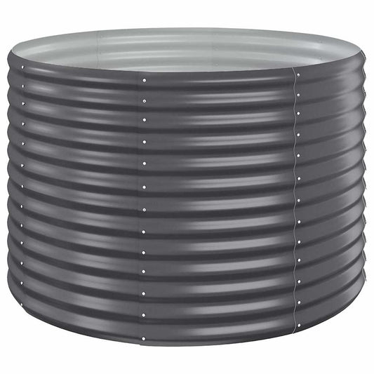 Jardinera Arriate Acero Galvanizado Antracita 100x100x68cm_0