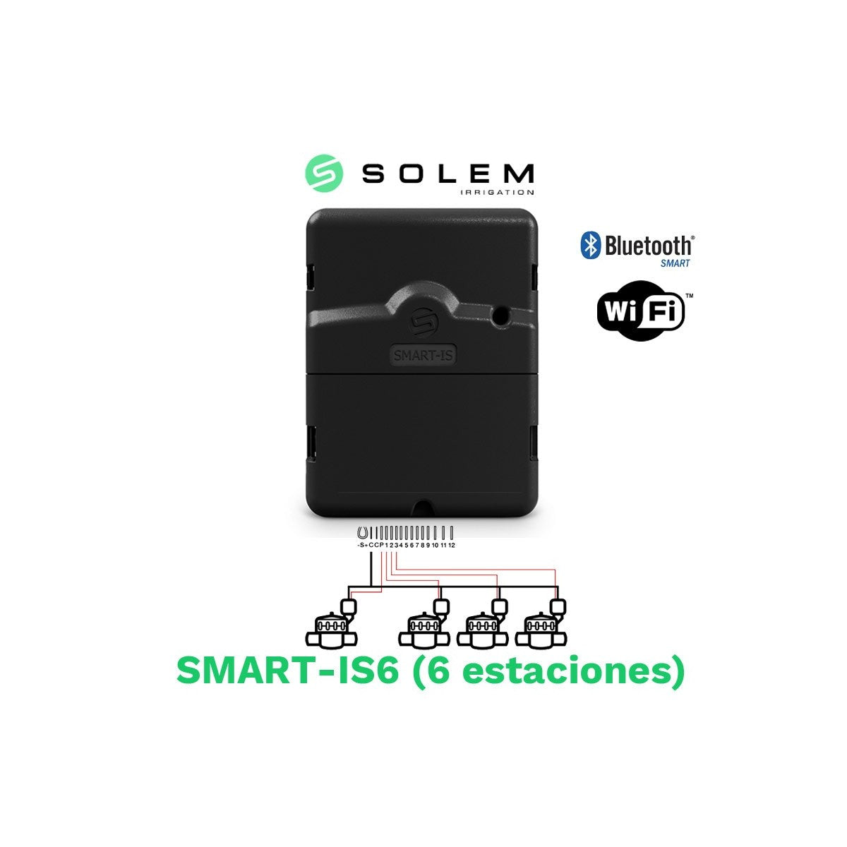 Programador De Riego, 6 Estaciones, Módulo Solem Is6, Conexión Bluetooth/wifi - Control Avanzado_1