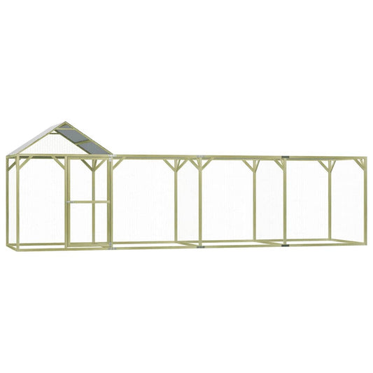 Vidaxl Jaula Gallinero Madera Impregnada De Pino 6x1,5x2 M_0