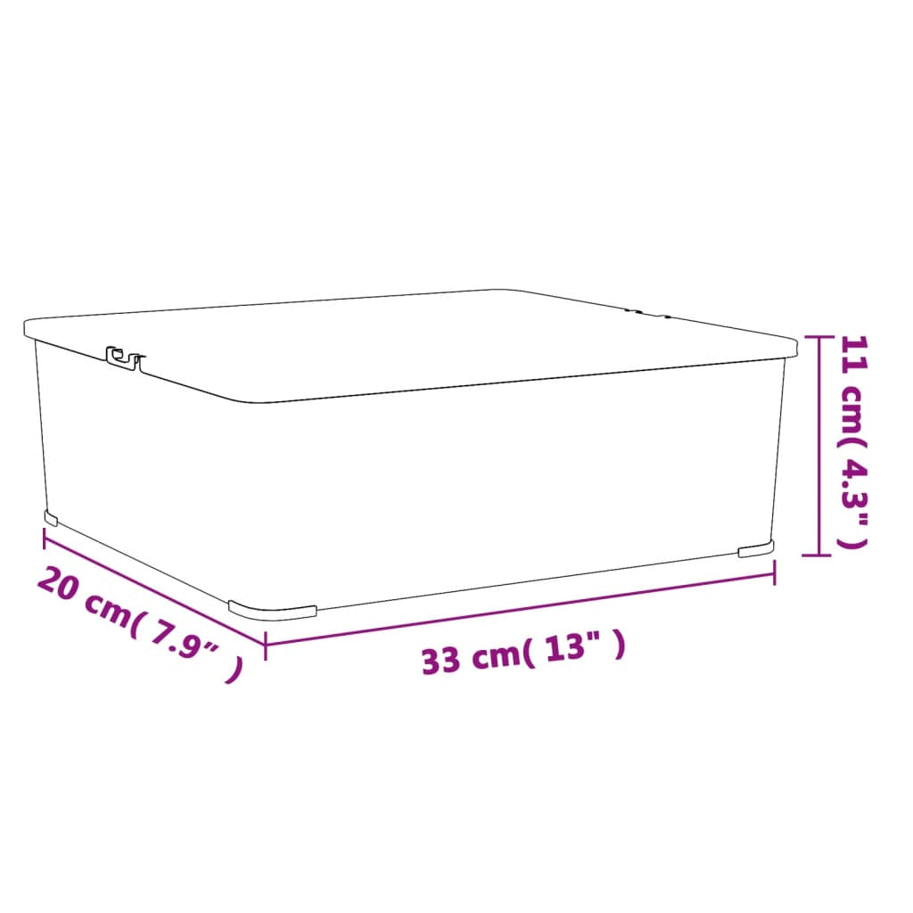 Vidaxl Cajas De Almacenaje Apilables 6 Uds Plástico 5 L_2