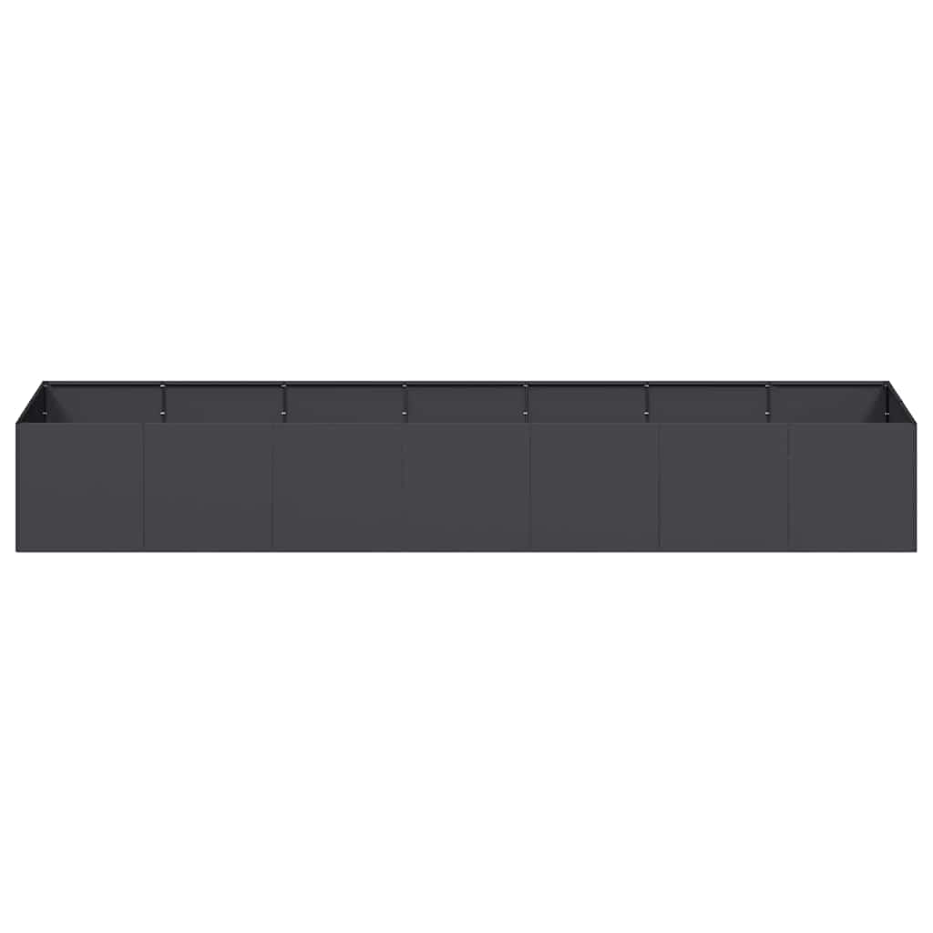 Jardinera De Acero Laminado En Frío Negro 280x80x40 Cm_3