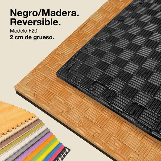Jowy Tatami Puzzle 2cm 100x100cm – Superficie 5 Líneas Madera_0