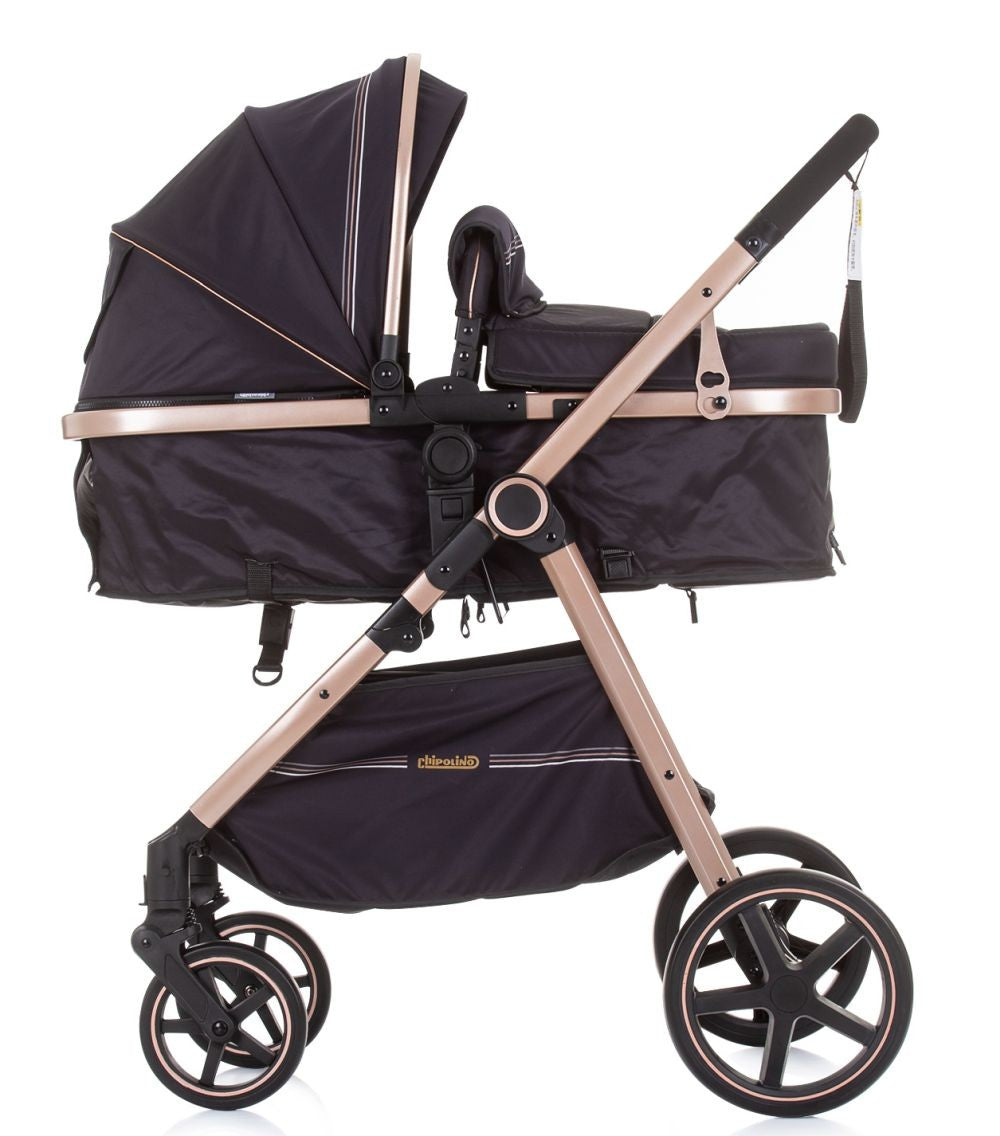 Carrito De Bebé Trio Convertible Misty Hasta 22 Kg Ebony_1
