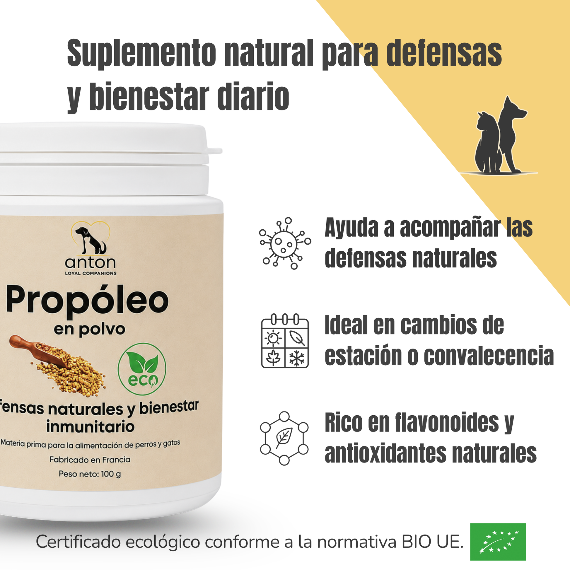 Propóleo ECO para perros y gatos – Defensas naturales – 100 g_1