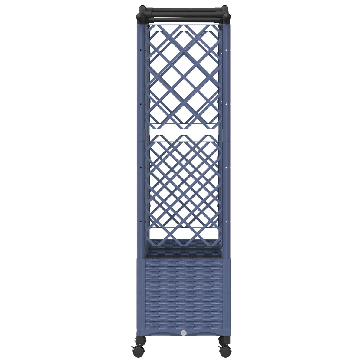 Cama Elevada Con Trellis Y Techo Gris 163 X 40 X 144 Cm Pp_3