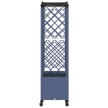 Cama Elevada Con Trellis Y Techo Gris 163 X 40 X 144 Cm Pp_3