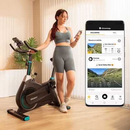 Cecotec Bicicleta Estática Indoor Drumfit Indoor 4000 Magno Connected. Resistencia Magnética Conectividad Bluetooth Sill_2