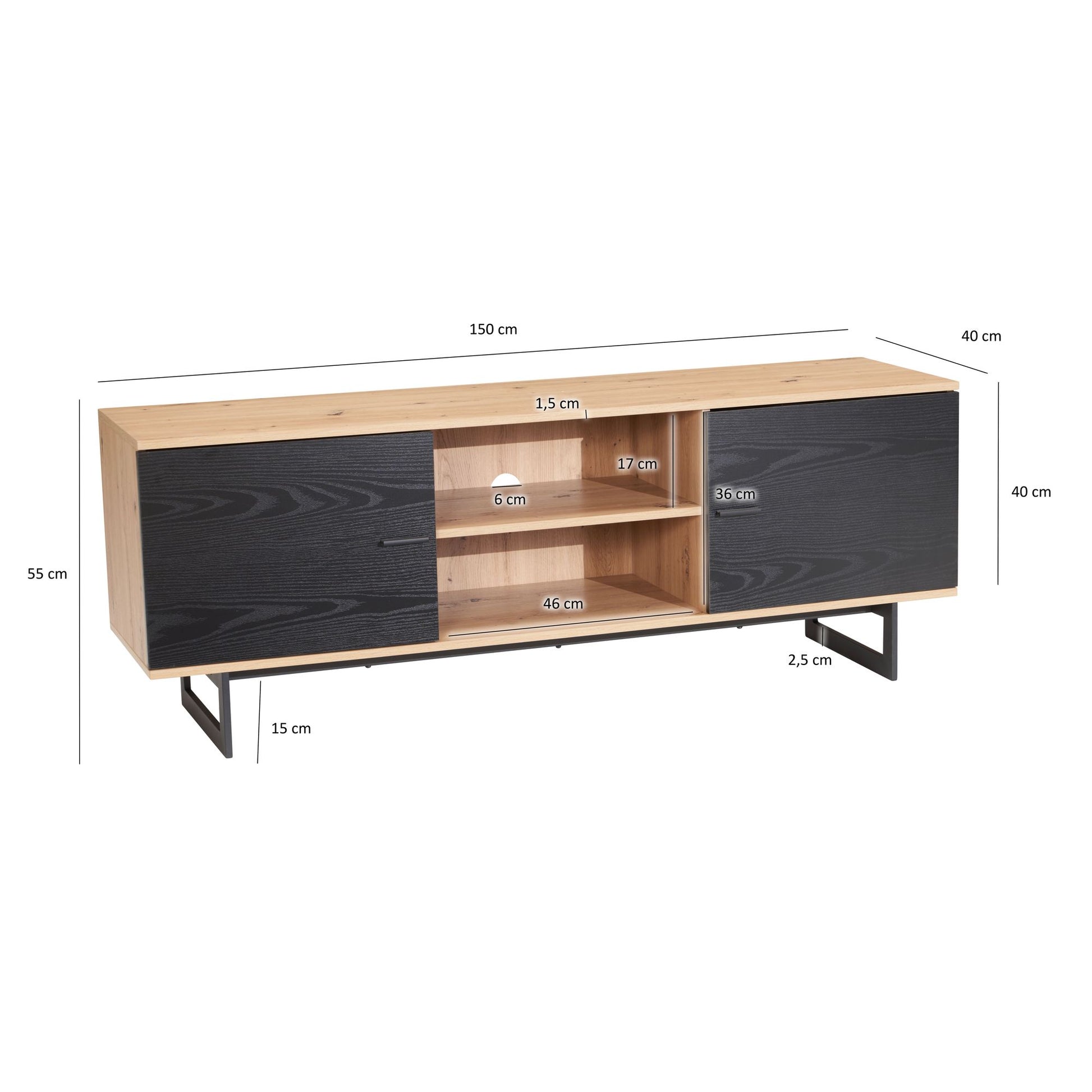 Mueble De Tv Moderno Y Funcional Modelo Wl6.822_3